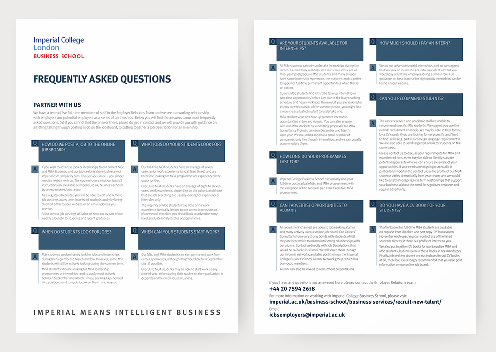 FAQ Flyer