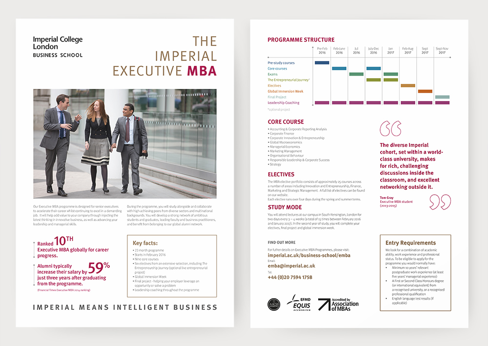 Exec MBA Flyer